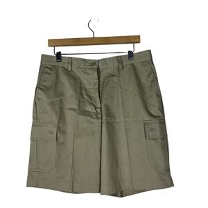 NWT Edwards Solid Cargo Shorts Khaki Tan Gorpcore Utility Streetwear Size 12